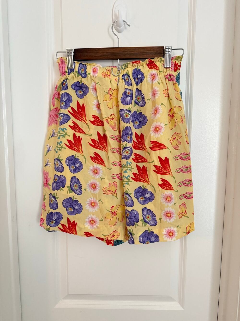 Vtg Floral Retro Botanical Mixed Print Shorts Size Small
